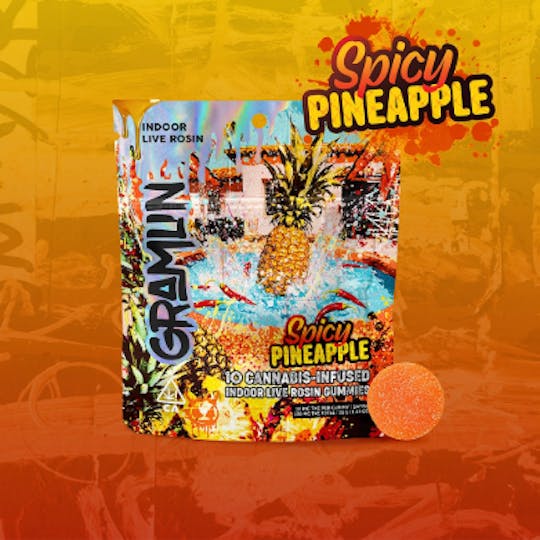 Gramlin - Spicy Pineapple Edible 100mg (10ct) - 1