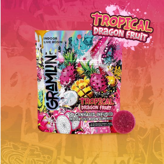 Gramlin - Tropical Dragon Fruit Edible 100mg (10ct) - 1