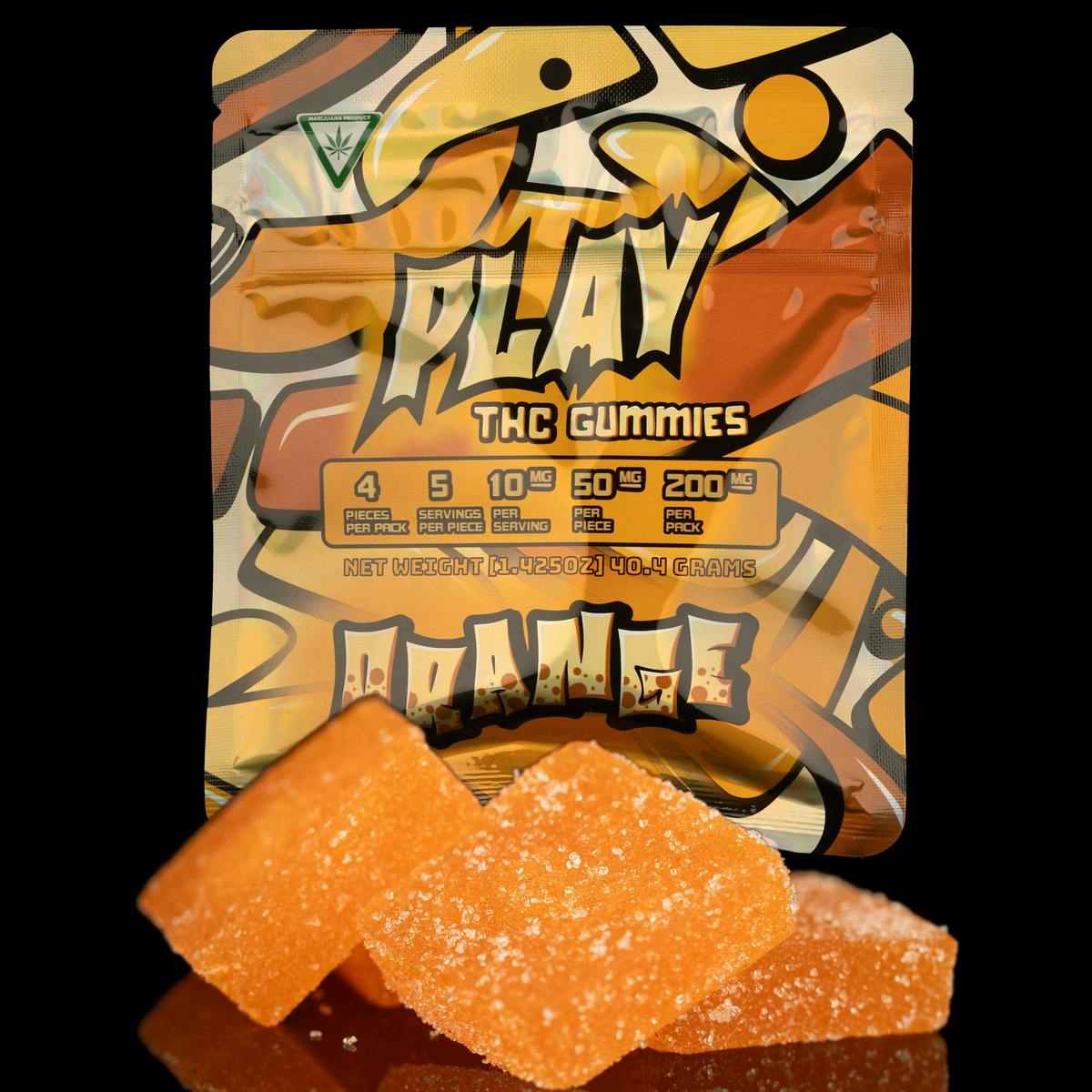 Play Michigan - Play | Orange | 200mg | Gummies - 1