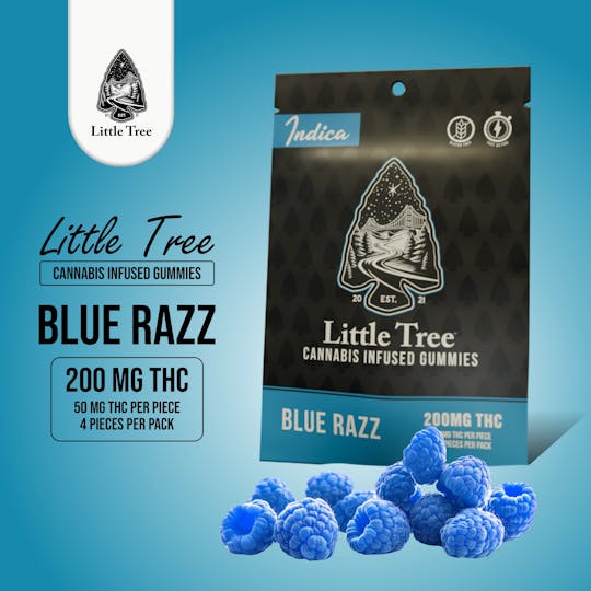 Little Tree - Little Tree Blue Razz Distillate Gummies – 200MG - 1