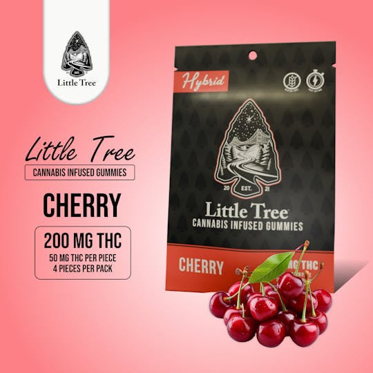 Little Tree - Little Tree Cherry Distillate Gummies – 200MG - 1