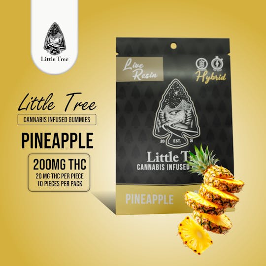 Little Tree - Little Tree Pineapple Live Resin Gummies – 200MG - 1