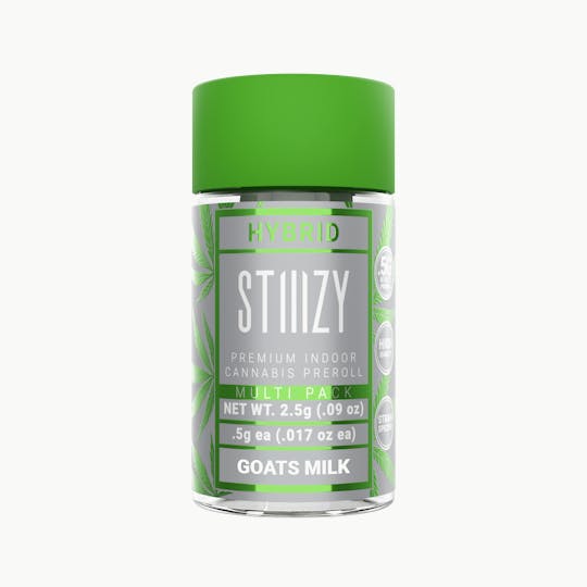 STIIIZY - - GOATS MILK - .5G Naked Preroll 5 Pack - 1