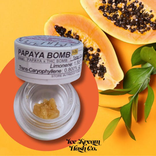 Ice Kream Hash Co. - IKHCO | Papaya Bomb | Live Rosin | 1g - 1