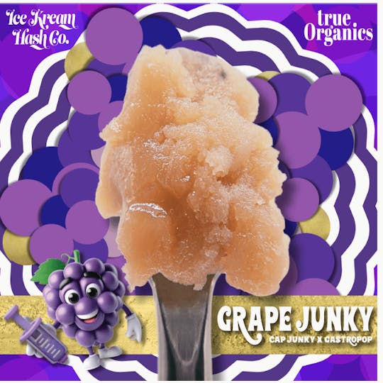 Ice Kream Hash Co. - IKHCO x True Organics | Grape Junky | Live Rosin | 1g - 1