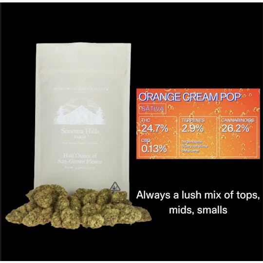Sonoma Hills Farm - Orange Cream Pop - 14g Flower Bag - 1