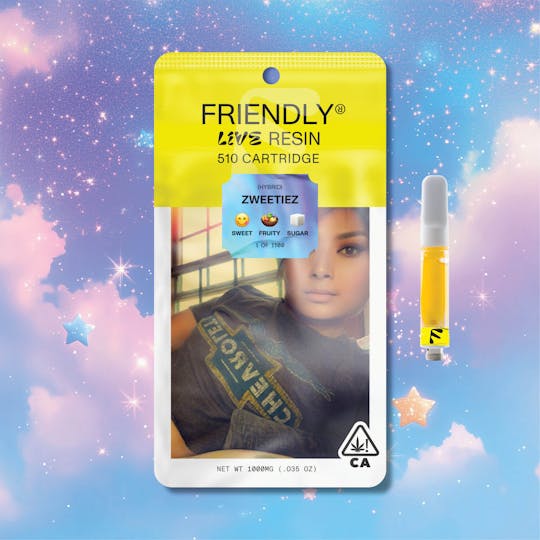 Friendly Brand - Zweetiez 1g Live Resin Cartridge - 1