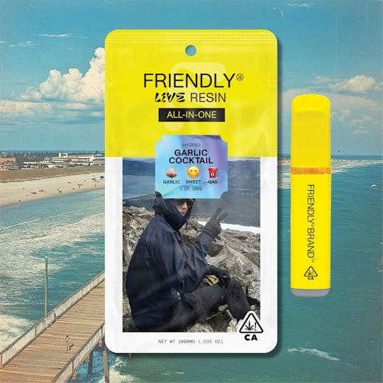 Friendly Brand - Garlic Cocktail 1g Live Resin all-in-one - 1