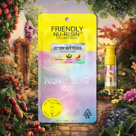Friendly Brand - C**dy Bitters 1g Nucleus Cured Resin 510 Cart - 1