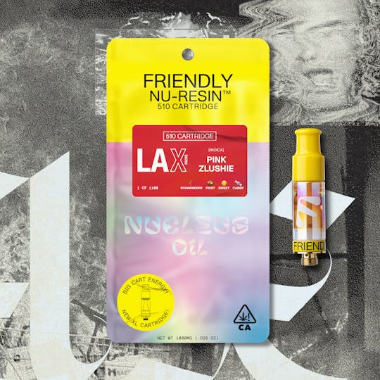Friendly Brand - Friendly Brand x LAX - Pink Zlushie 1g Nucleus Cured Resin 510 Cart - 1