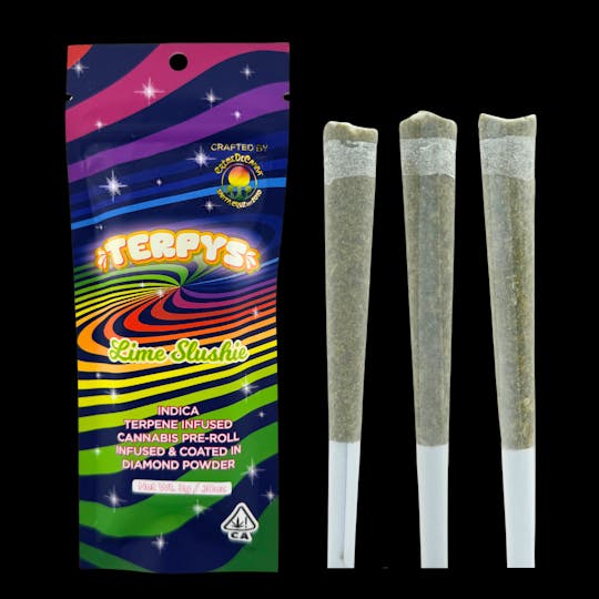 Crème De Canna - Creme De Canna Terpys Diamond Infused Pre Roll Lime Slushie 3g (I) - 1