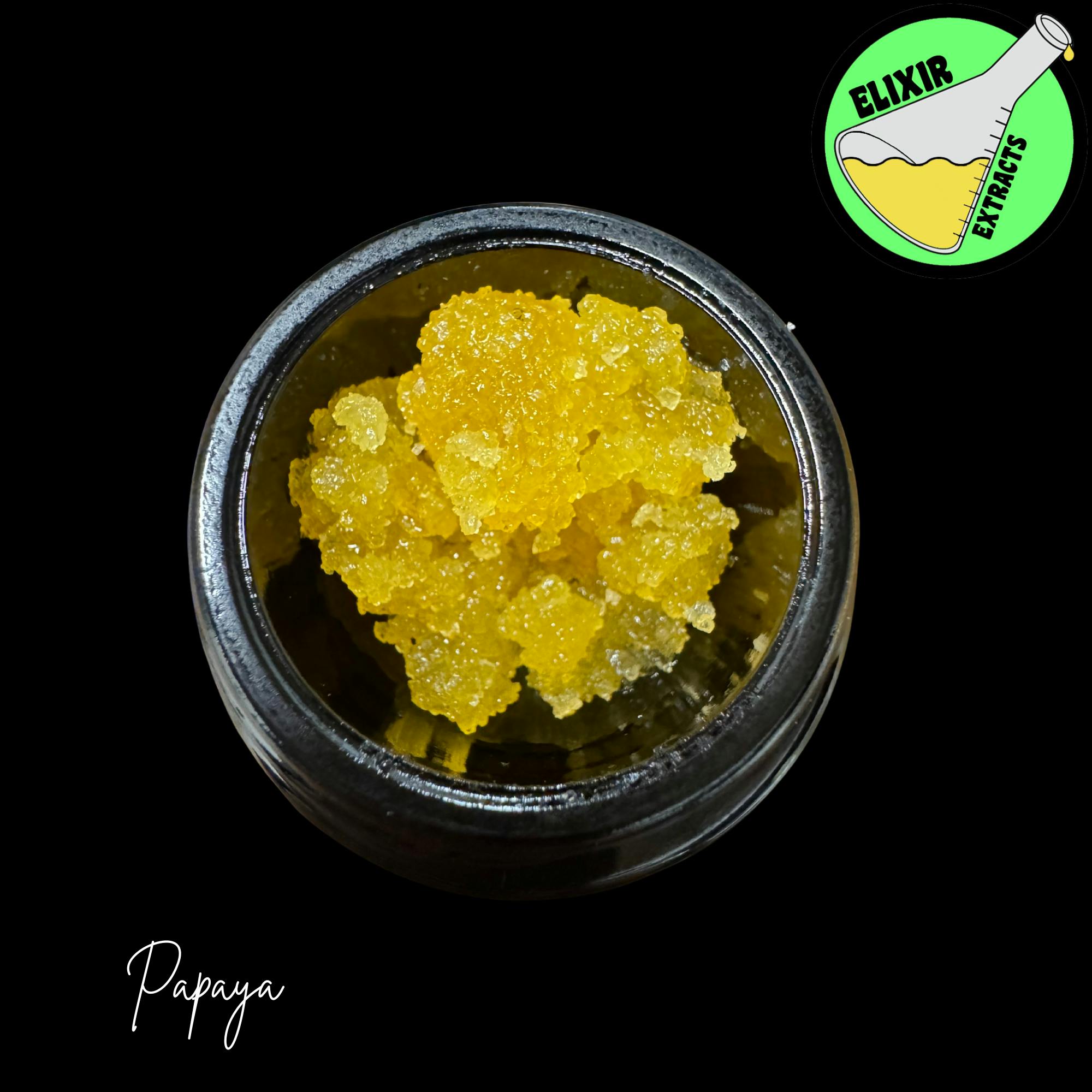 Elixir Extracts - Papaya Cured Resin Baller (3.5G) - 1