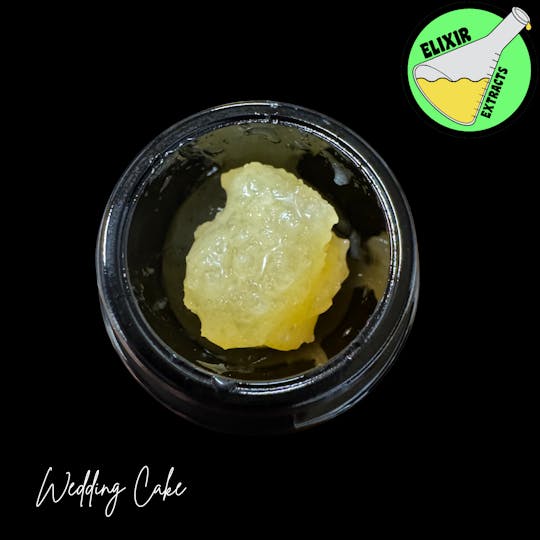 Elixir Extracts - Wedding Cake Cured Resin Baller Jar (3.5G) - 1