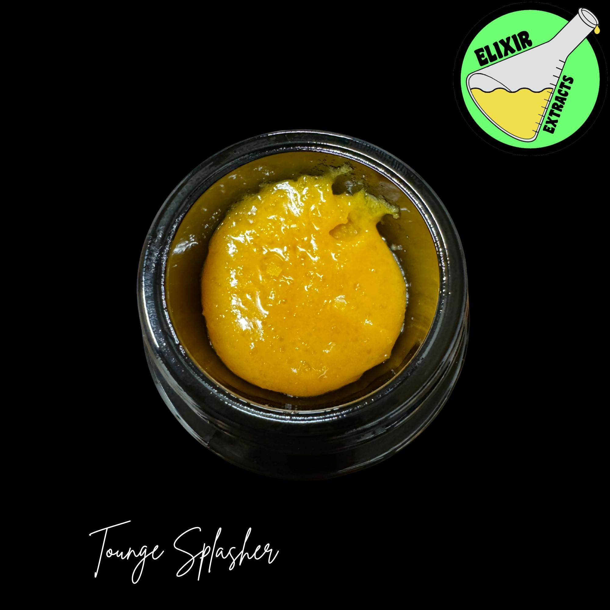 Elixir Extracts - Tounge Splasher Cured Resin Baller Jar (3.5G) - 1