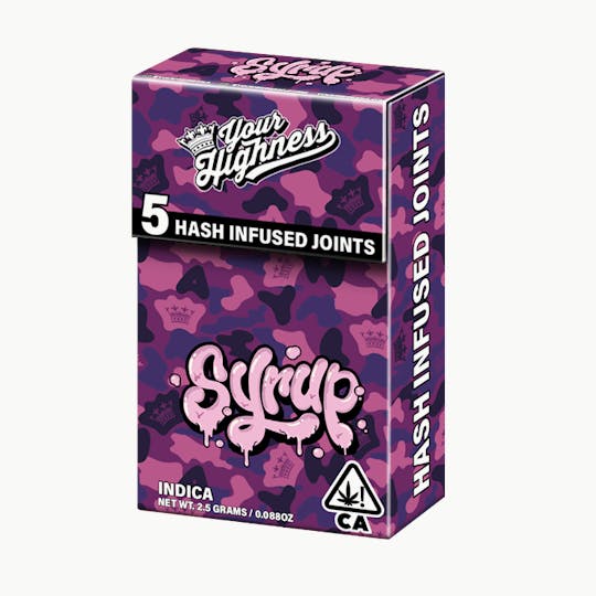 Your Highness - Syrup – Live Hash Infused Pre-Rolls (5 Pack) - 1