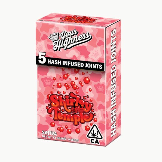 Your Highness - Shirley Temple – Live Hash Infused Pre-Rolls (5 Pack) - 1