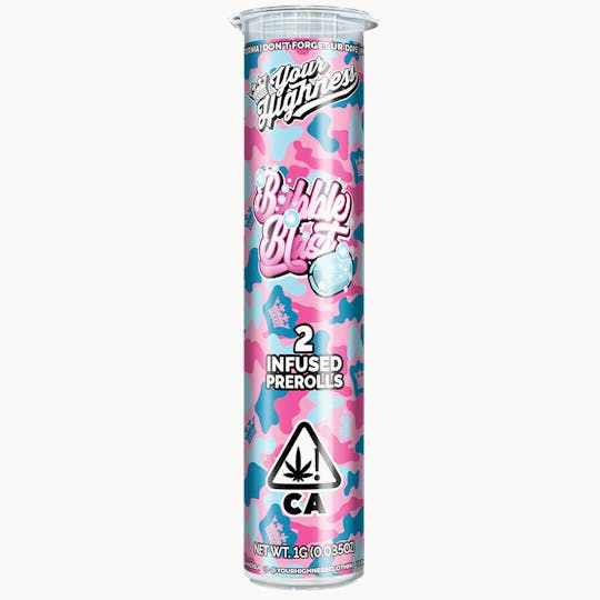 Your Highness - Bubble Blast – Live Hash Infused Pre-Rolls (2 Pack) - 1