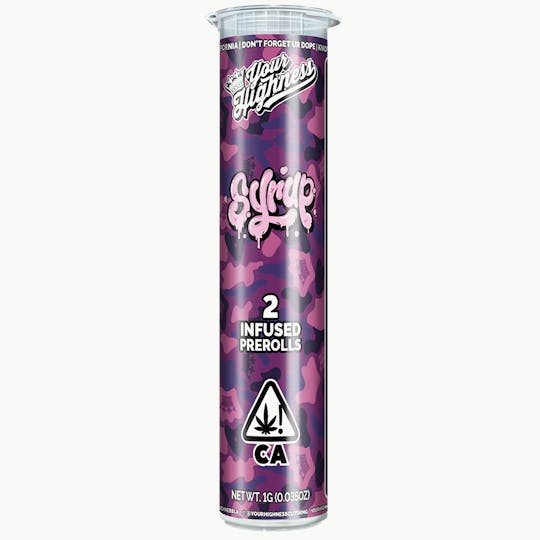 Your Highness - Syrup – Live Hash Infused Pre-Rolls (2 Pack) - 1