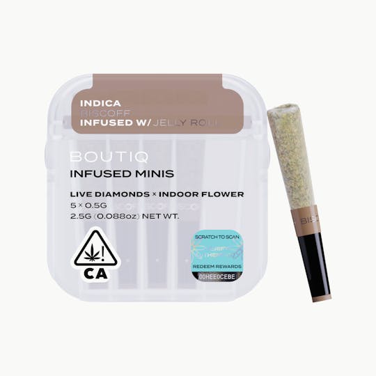 Boutiq - Biscoff x Jelly Roll Live Diamond Infused Pre Rolls (5 pack) - 1