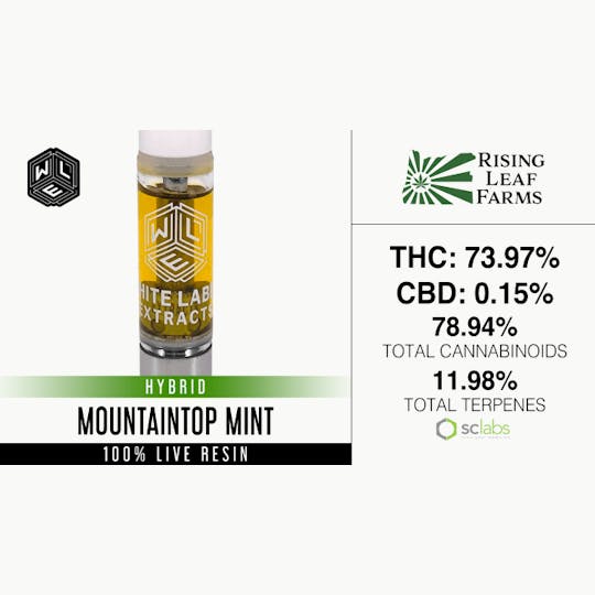 White Label Extracts - WLE | Mountaintop Mint | Live Resin Cartridge (1g) - 1