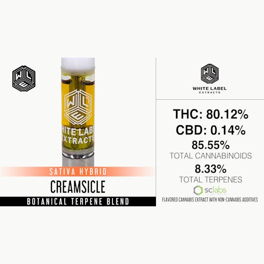 White Label Extracts - WLE | Creamsicle | Botanical Terpene Blend Cartridge (1g) - 1