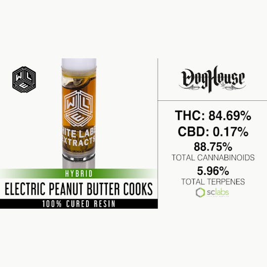 White Label Extracts - WLE | Electric Peanut Butter Cooks | Cured Resin Cartridge (1g) Hybrid - 1