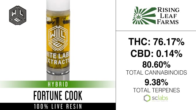 White Label Extracts - WLE | Fortune Cook | Live Resin Cartridge (1g) Hybrid - 1