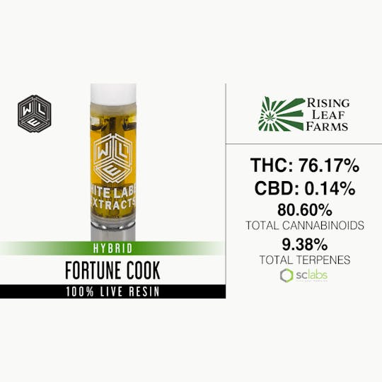 White Label Extracts - WLE | Fortune Cook | Live Resin Cartridge (1g) Hybrid - 1