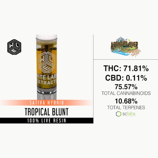 White Label Extracts - WLE | Tropical Blunt | Live Resin Cartridge (1g) - 1
