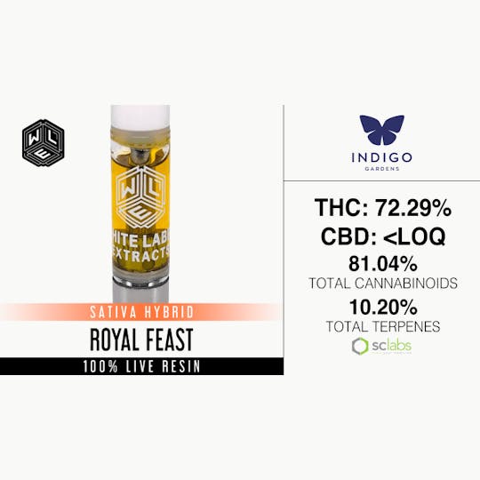 White Label Extracts - WLE | Royal Feast | Live Resin Cartridge (1g) - 1