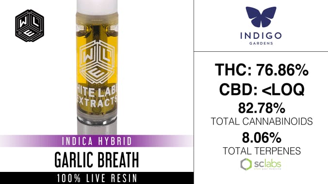 White Label Extracts - WLE | Garlic Breath | Live Resin Cartridge (1g) - 1