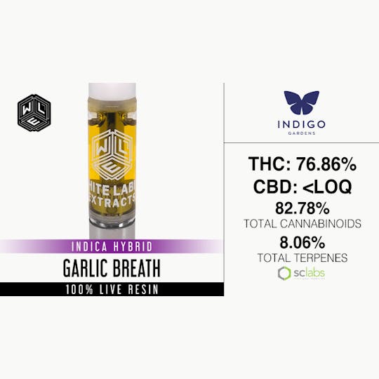White Label Extracts - WLE | Garlic Breath | Live Resin Cartridge (1g) - 1