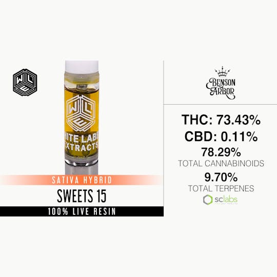 White Label Extracts - WLE | Sweets 15 | Live Resin Cartridge (1g) - 1