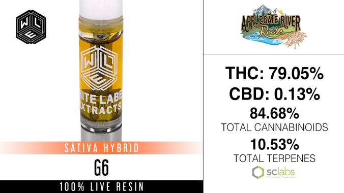 White Label Extracts - WLE | G6 | Live Resin Cartridge (1g) - 1