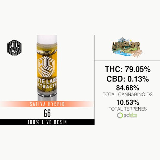 White Label Extracts - WLE | G6 | Live Resin Cartridge (1g) - 1
