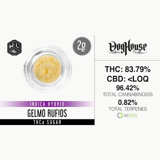 White Label Extracts - WLE | Gelmo Rufios | THCa Sugar (2g) - 1