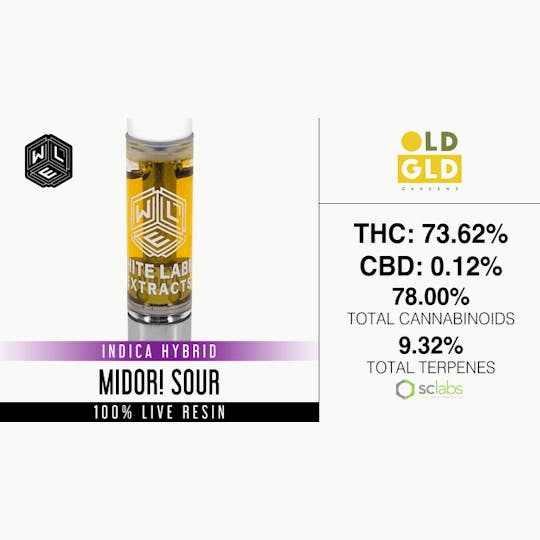 White Label Extracts - WLE | Midori Sour | Live Resin Cartridge (1g) - 1