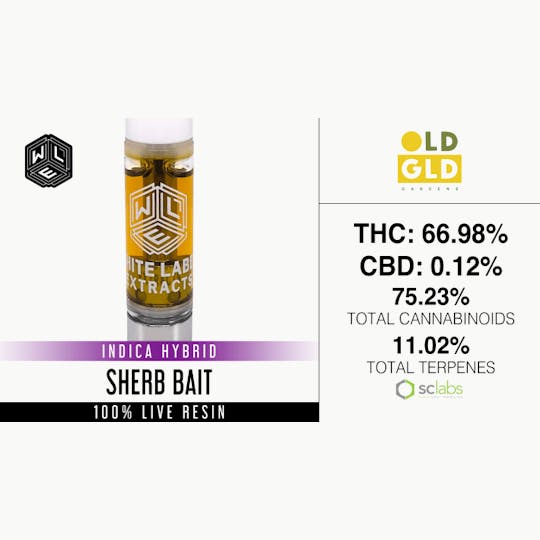 White Label Extracts - WLE | Sherb Bait | Live Resin Cartridge (1g) - 1