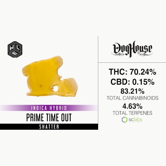 White Label Extracts - WLE | Prime Time Out | Shatter (1g) - 1