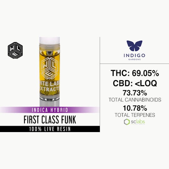 White Label Extracts - WLE | First Class Funk | Live Resin Cartridge (1g) - 1
