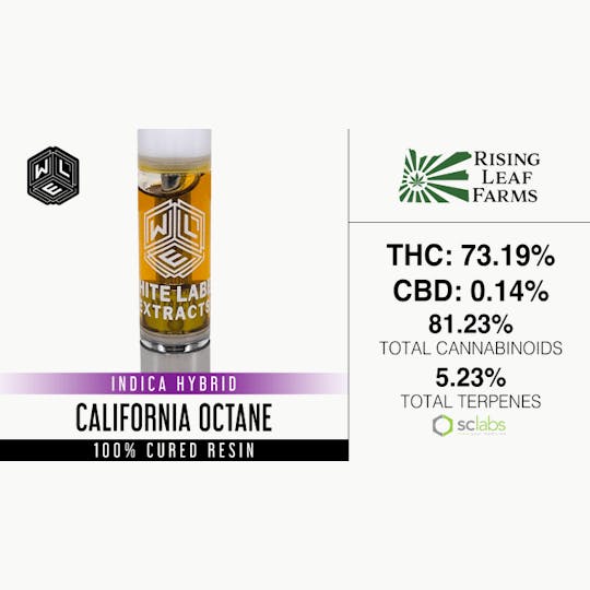 White Label Extracts - WLE | California Octane | Cured Resin Cartridge (1g) - 1