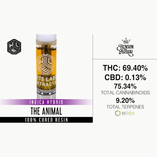 White Label Extracts - WLE | The Animal | Cured Resin Cartridge (1g) - 1