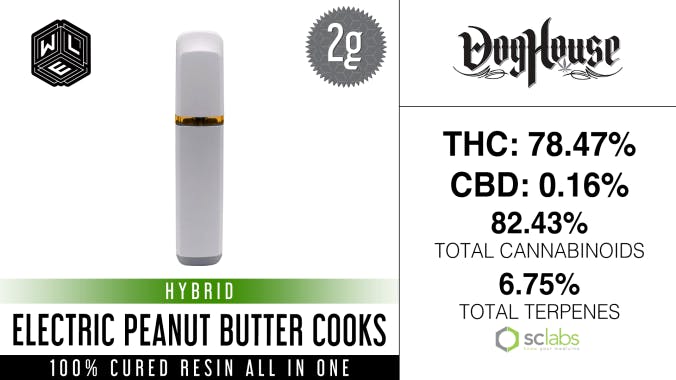 White Label Extracts - WLE | Electric Peanut Butter Cooks | All-In-One Cured Resin Cartridge (2g) - 1