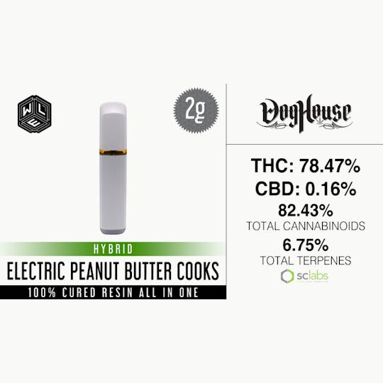 White Label Extracts - WLE | Electric Peanut Butter Cooks | All-In-One Cured Resin Cartridge (2g) - 1