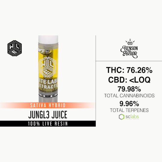 White Label Extracts - WLE | Jungle Juice | Live Resin Cartridge (1g) - 1
