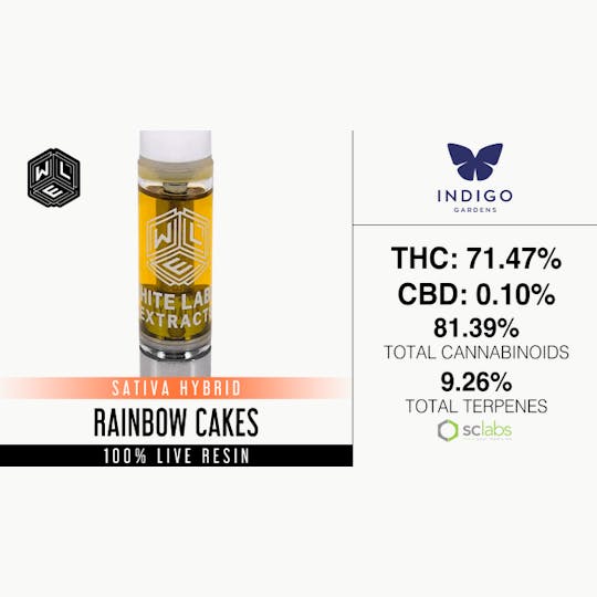 White Label Extracts - WLE | Rainbow Cakes | Live Resin Cartridge (1g) - 1