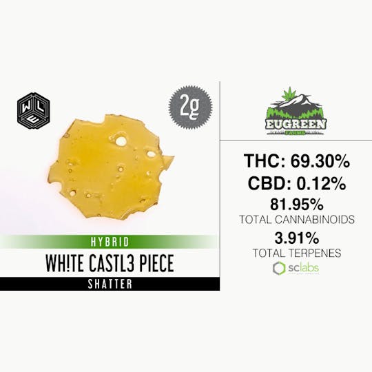 White Label Extracts - WLE | White Castle Piece | Shatter (2g) - 1