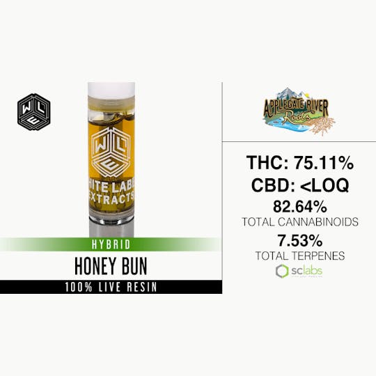 White Label Extracts - WLE | Honey Bun | Live Resin Cartridge (1g) - 1