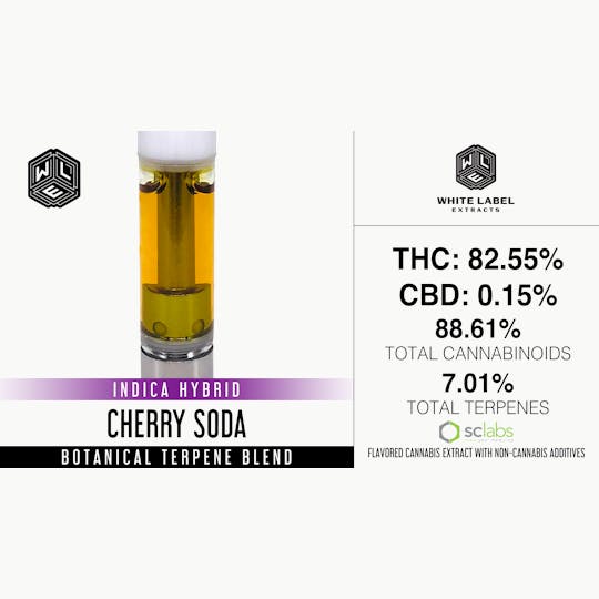 White Label Extracts - WLE | Cherry Soda | Botanical Terpene Blend Cartridge (1g) - 1