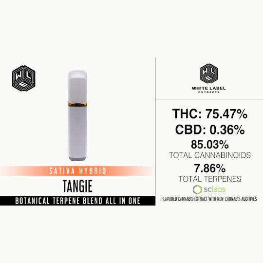 White Label Extracts - WLE | Tangie | All-In-One Botanical Terpene Blend Cartridge (1g) - 1